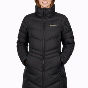 🧥COLUMBIA Women's Omni-Heat Long Puffer Jacket Parka, Black, Small (-30°C) MINT